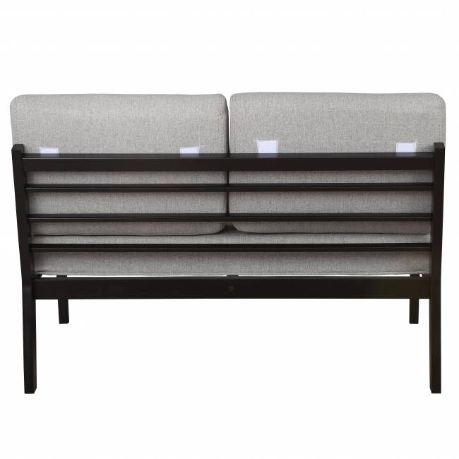 Диван-скамья Массив мягкая ткань серый, каркас венге Диван-скамья Массив мягкая ткань серый, каркас венге