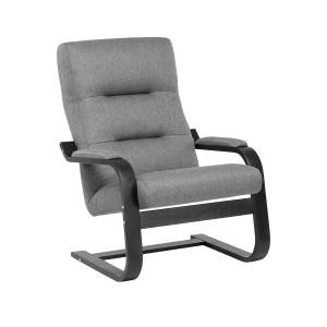 Кресло Leset Оскар Венге текстура Malmo 90 (серый)