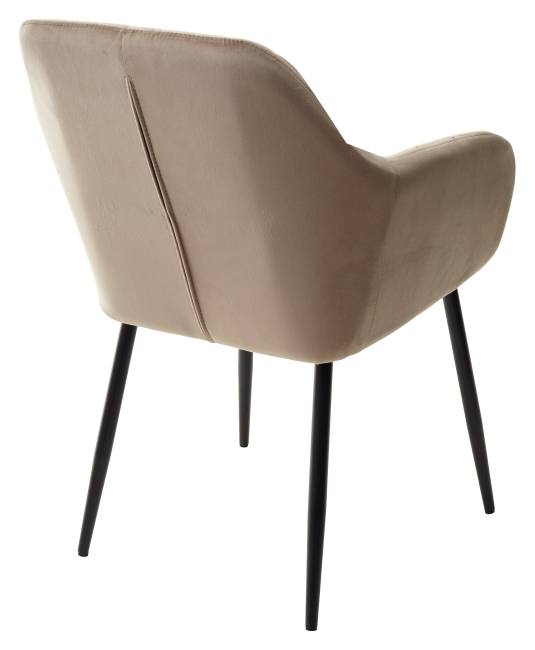 Стул ALABAMA BLUVEL-40 BEIGE, велюр / черный каркас М-City