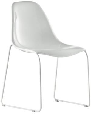 Стул пластиковый на полозьях DayDream белый 520х570х820 мм
