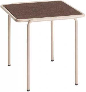 Столик кофейный металлический Dress Code тортора, черный 450х410х400 мм