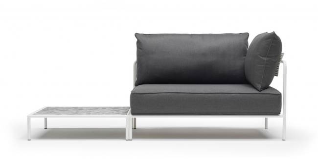 Модуль правый с подушками Flap лен, графит 1300х850х880 мм Модуль правый с подушками Flap лен, графит 1300х850х880 мм