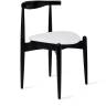 Стул Нобл белый, опора бук черный