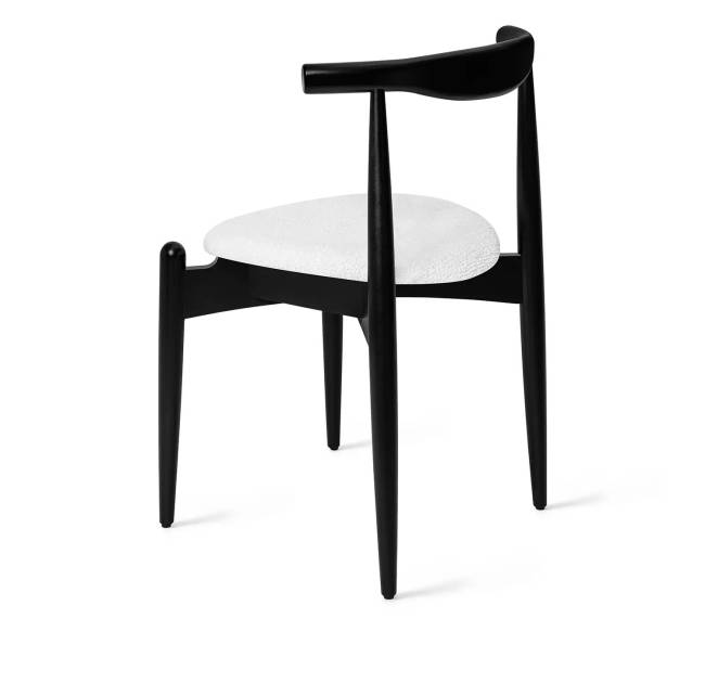 Стул Нобл белый, опора бук черный