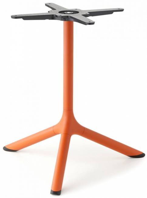 Столик ламинированный кофейный Tripe терракотовый, антрацит Ø700х510 мм Столик ламинированный кофейный Tripe терракотовый, антрацит Ø700х510 мм