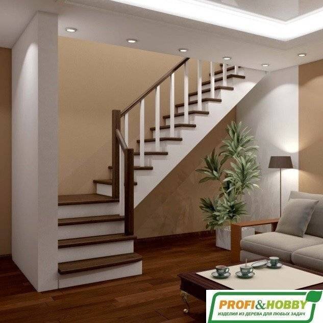 Деревянная лестница К-002м/1 Деревянная лестница К-002м/1