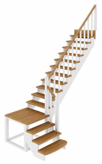 Деревянная лестница К-002м/1 Деревянная лестница К-002м/1