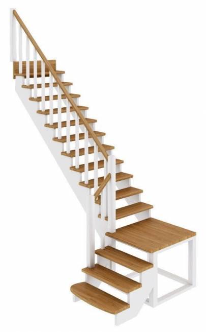 Деревянная лестница К-002м/1 Деревянная лестница К-002м/1