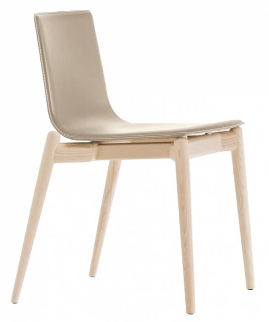 Стул деревянный с обивкой Malmo беленый ясень, хаки 510х510х780 мм Стул деревянный с обивкой Malmo беленый ясень, хаки 510х510х780 мм