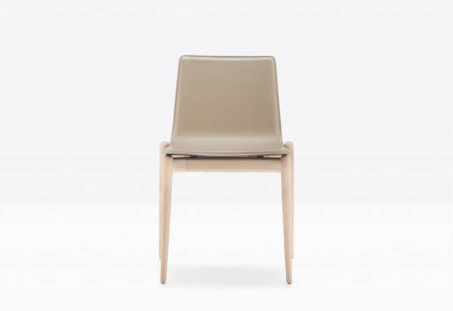 Стул деревянный с обивкой Malmo беленый ясень, хаки 510х510х780 мм Стул деревянный с обивкой Malmo беленый ясень, хаки 510х510х780 мм