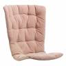 Лаунж-кресло пластиковое с подушкой Folio белый, розовый 720х810-925х1130-1065 мм