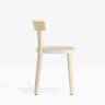 Стул деревянный Folk белый, беленый ясень, натуральный 450х445х745 мм