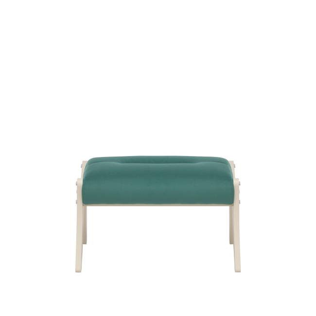 Пуф Leset Дэми Слоновая кость V43 зелёный