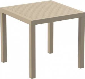 Стол пластиковый Ares 80 бежевый 800х800х750 мм