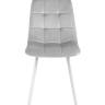 Стул Chilly велюр серебристый белые ножки