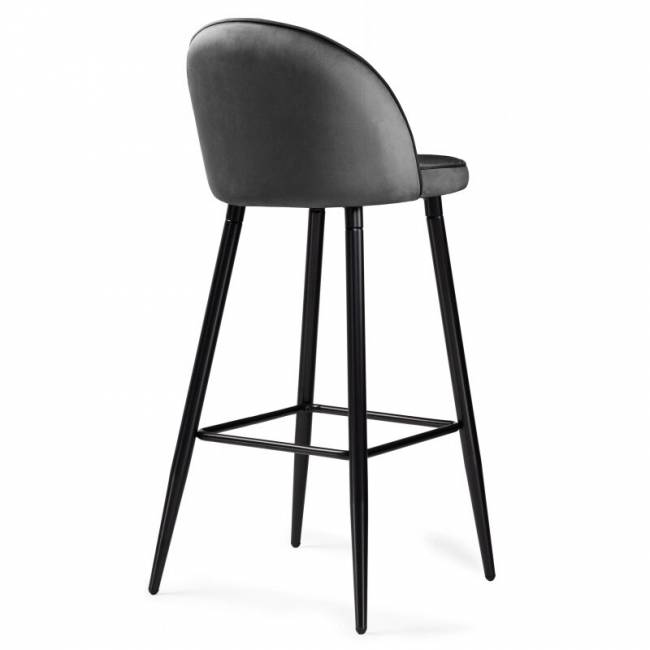 Барный стул Dodo 1 dark grey with edging / black