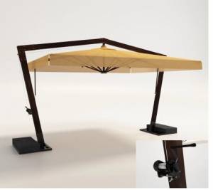 Зонт на двойной опоре 6.0 х 6.0