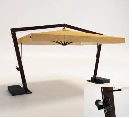 Зонт на двойной опоре 6.0 х 6.0