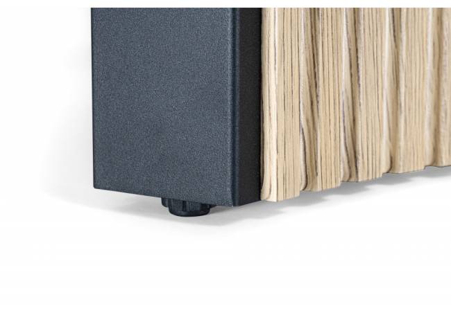 Саливан 180x90 черный кварц / дуб монтана