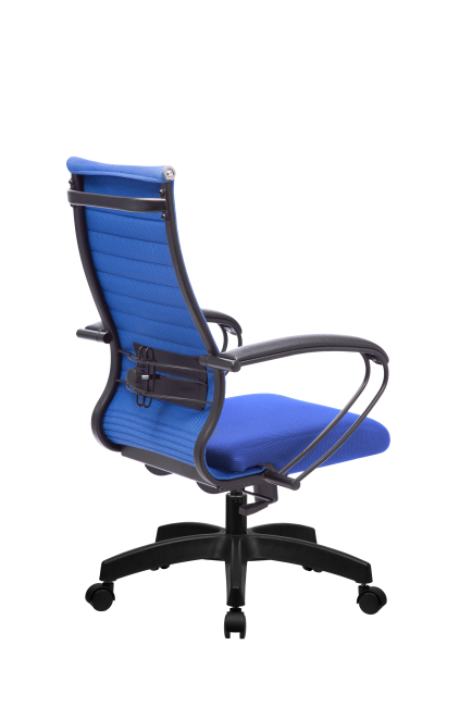 Кресло МЕТТА-19(MPRU)/подл.130/осн.001, синий/синий