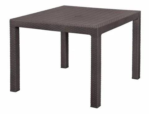 Стол обеденный под искусственный ротанг "YALTA KVATRO TABLE", темно-коричневый