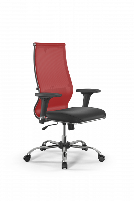 Кресло Sit 10 B2-163D - T+Extra /Km00/Wm12/D02P(M09.B21.G20.W01, красный-черный