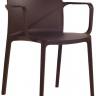 Кресло пластиковое Evo-K венге 570х540х780 мм Кресло пластиковое Evo-K венге 570х540х780 мм