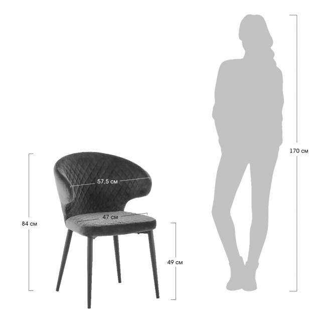 Стул Richard синий