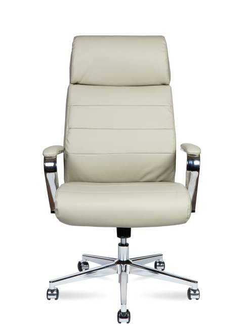 Кресло офисное / Атлант / Atlant / бежевая экокожа