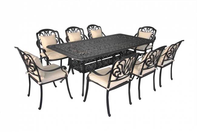 Обеденная группа из литого алюминия Louis VIII Обеденная группа из литого алюминия Louis VIII