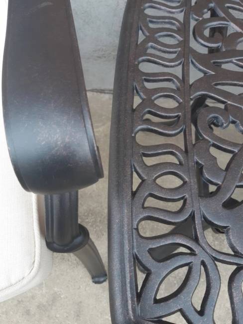 Обеденная группа из литого алюминия Louis VIII Обеденная группа из литого алюминия Louis VIII