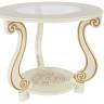 Стол журнальный Грация (С) слоновая кость/золото