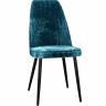 Стул DikLine 326 микровелюр M19 бирюза, ножки черные