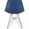 Стул обеденный DOBRIN DSR, ножки хром, цвет тёмно-синий (BE-12)
