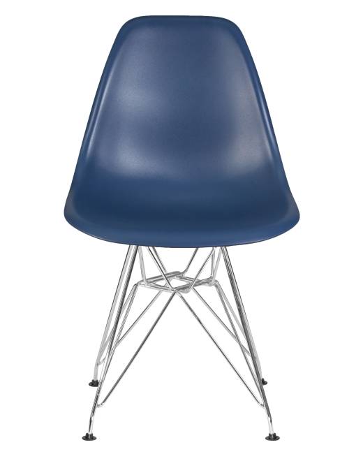 Стул обеденный DOBRIN DSR, ножки хром, цвет тёмно-синий (BE-12)
