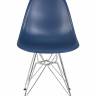 Стул обеденный DOBRIN DSR, ножки хром, цвет тёмно-синий (BE-12)