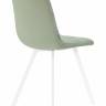 Стул обеденный DOBRIN ALEX SQUARE, белые ножки, мята ткань (UF860-11B)