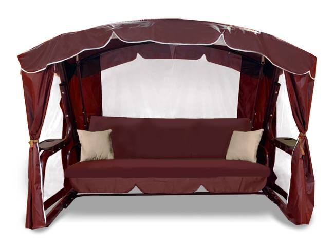 Качели садовые "Торонто Люкс Плюс", бордо