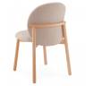 Стул деревянный с обивкой Meiko натуральный, бежевый 480х550х800 мм