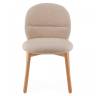 Стул деревянный с обивкой Meiko натуральный, бежевый 480х550х800 мм