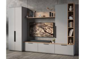 Филеста шиншилла серая / дуб вотан комплектация 1