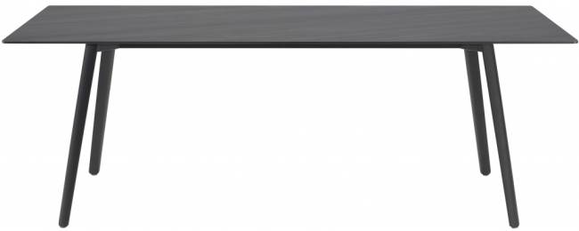 Стол ламинированный Squid черный, сланец 2090х1000х730 мм