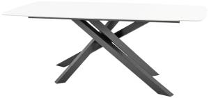 Стол ламинированный обеденный Milo антрацит, белый 2050х1050х750 мм