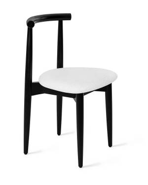 Стул Ребл белый, опора бук черный