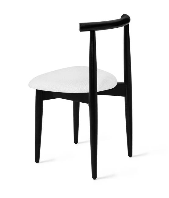 Стул Ребл белый, опора бук черный