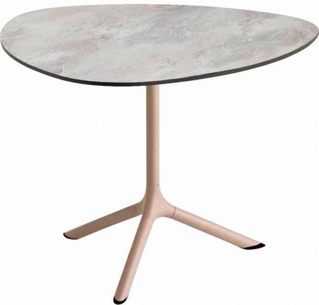 Столик ламинированный кофейный Tripe тортора, каменный 640х640х510 мм