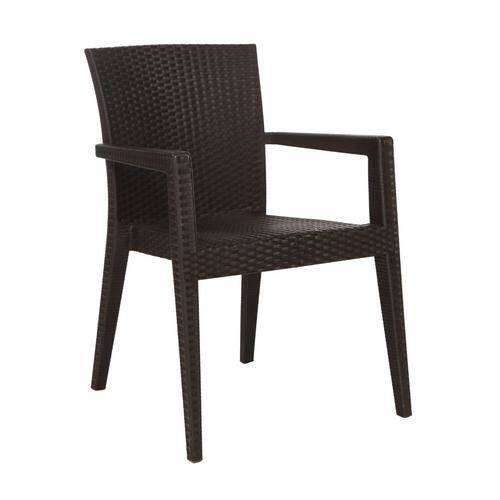 Пластиковый стул MONTANA темно-коричневый