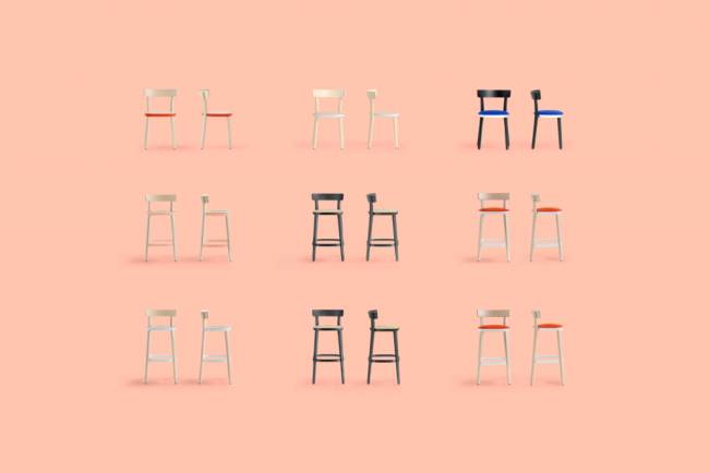 Стул деревянный Folk розовый, беленый ясень, натуральный 450х445х745 мм Стул деревянный Folk розовый, беленый ясень, натуральный 450х445х745 мм