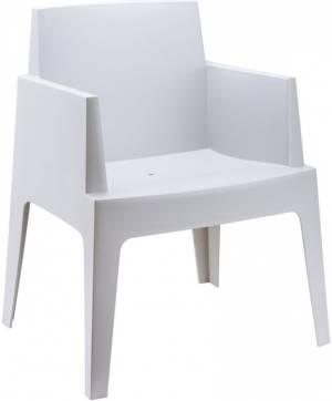 Кресло пластиковое Box серебристый 650х580х800 мм