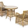 "Эспрессо - 80 L" обеденная группа плетеная, цвет соломенный